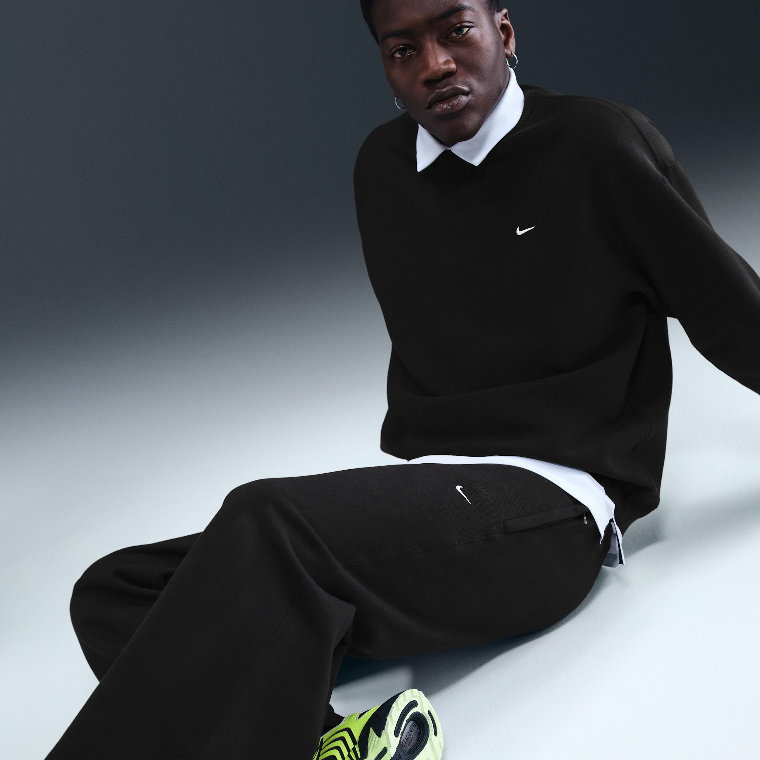 Nike Mens Solo Swoosh Fleece Open-Hem Pants | HV1090-010 Product Image