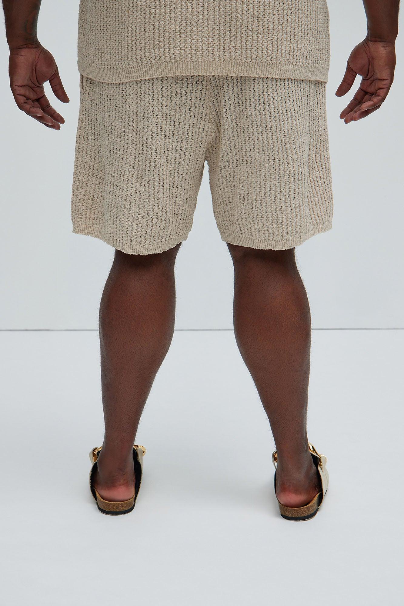 Brent Textured Shorts - Oatmeal Product Image