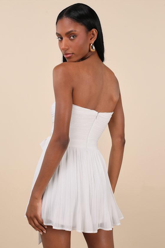 Seriously Sensational White Strapless Romper Product Image