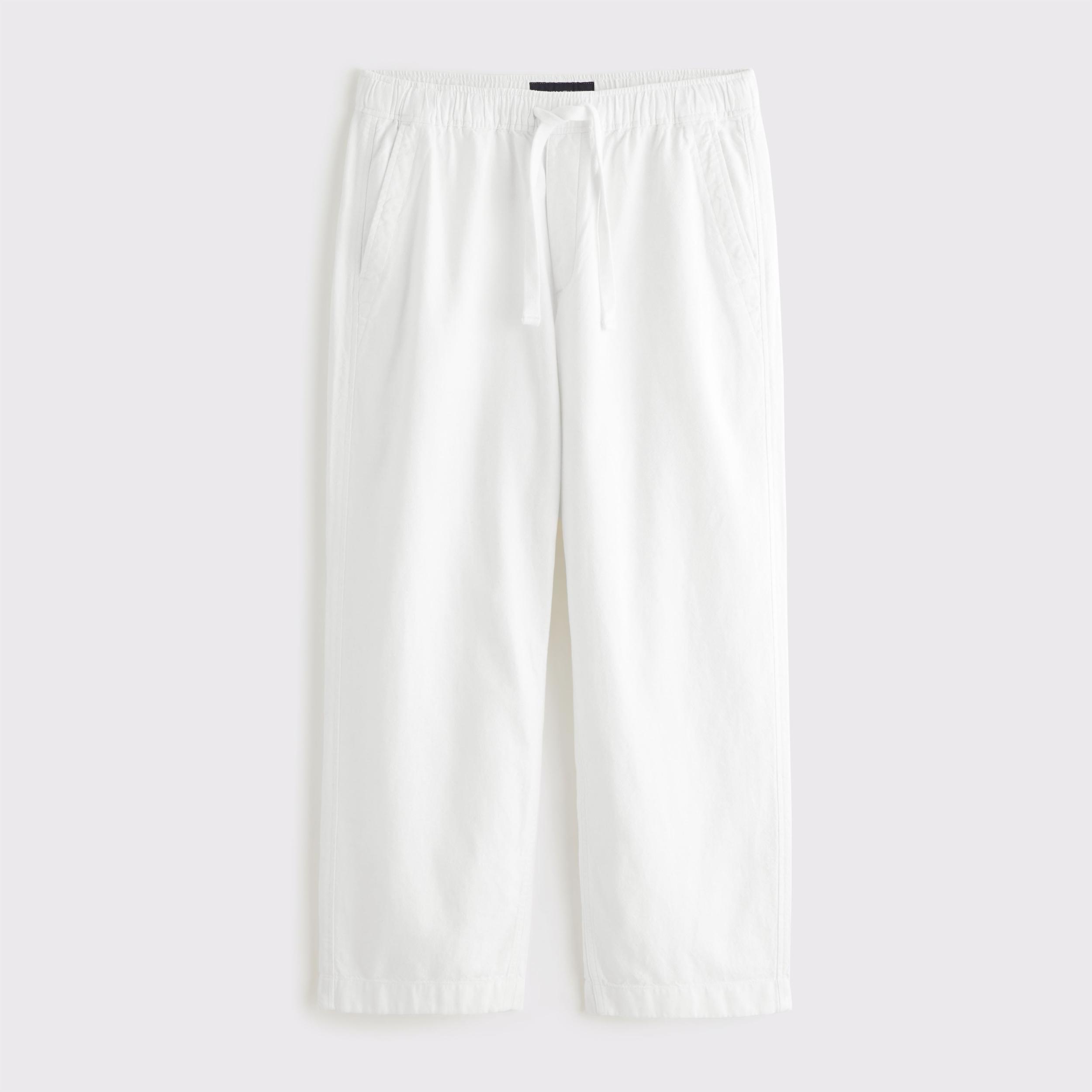 Baggy Cotton Texture Pull-On Pant Product Image