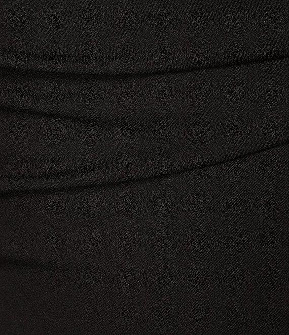 Honey and Rosie Adjustable Spaghetti Rhinestone Strap Square Neck Fitted Short Dress Product Image