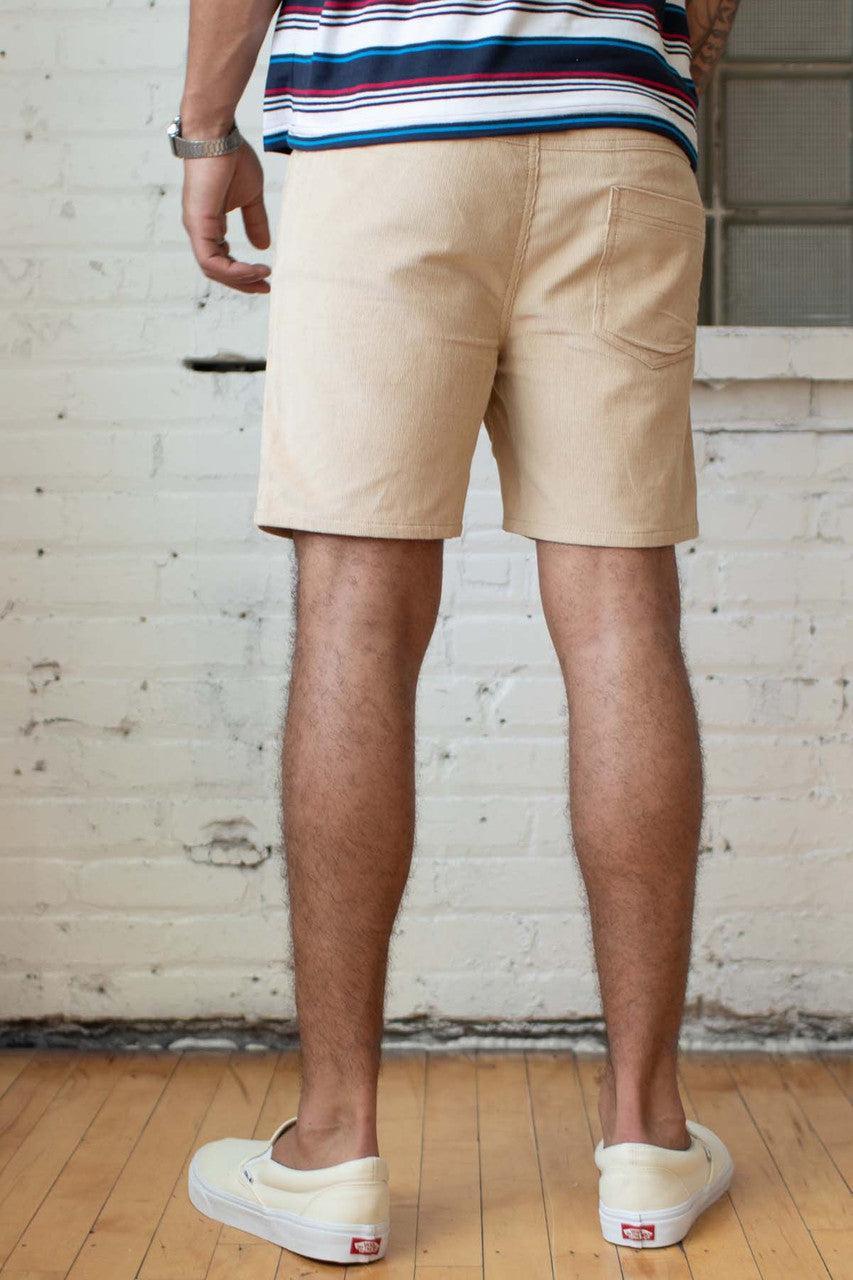 Khaki Corduroy Shorts Product Image
