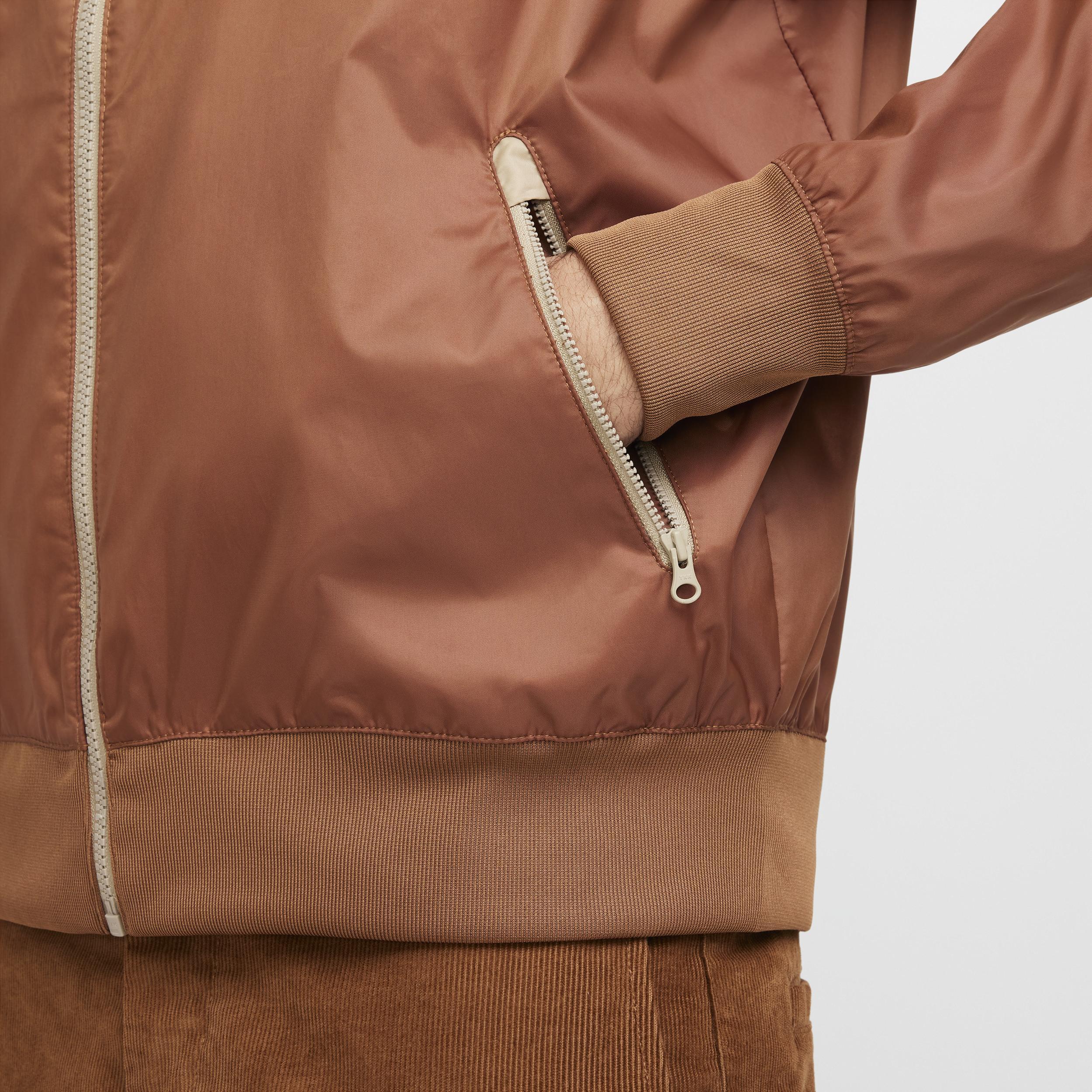 Nike Mens Nike Woven Windrunner Lined Hooded Jacket - Mens Sail/Khaki/Light British Tan Product Image