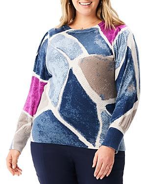 Womens Printed Tiles Sweater Product Image