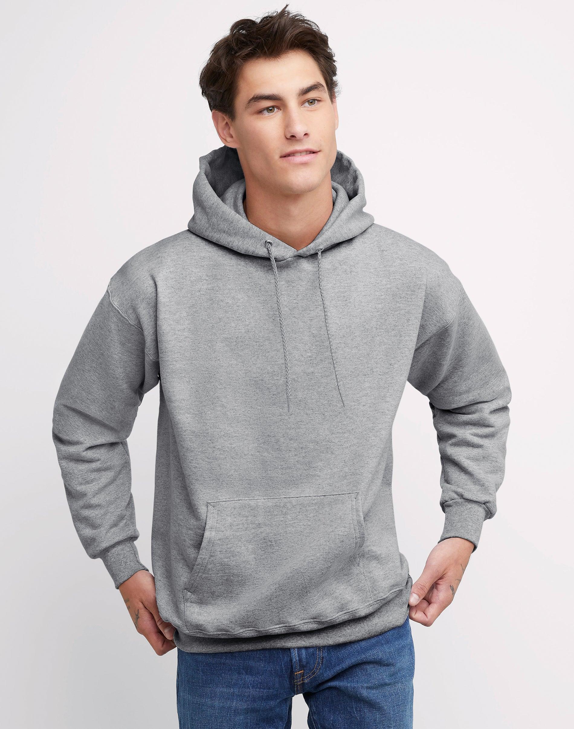 Men's Hanes Ultimate® Fleece Pullover Hoodie, Size: XL, White Product Image