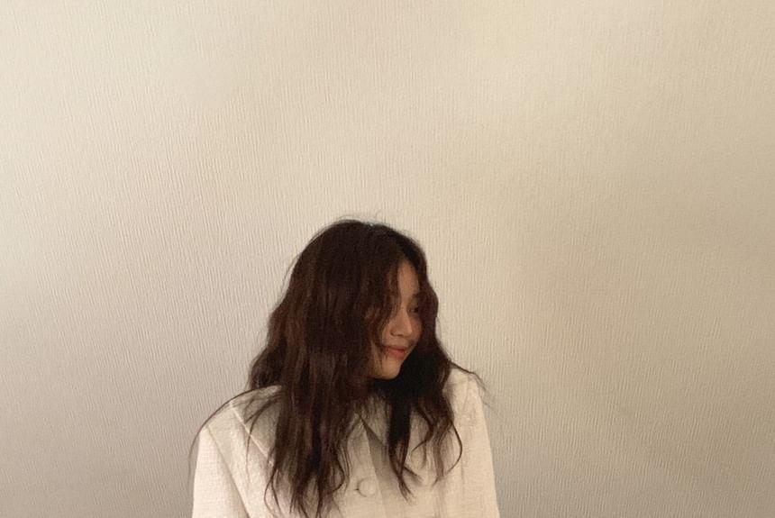 High Waist Tweed Mini A-Line Skirt Product Image