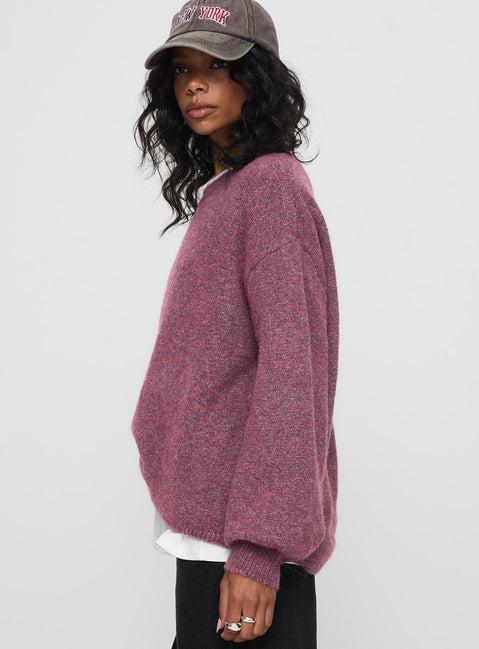 Ryanna Sweater Burgundy Product Image