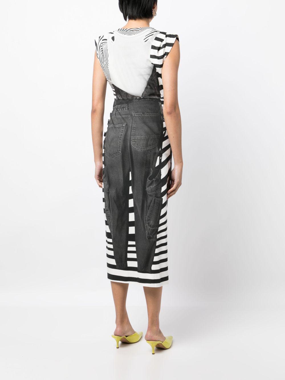 graphic-print sleeveless midi dress Product Image