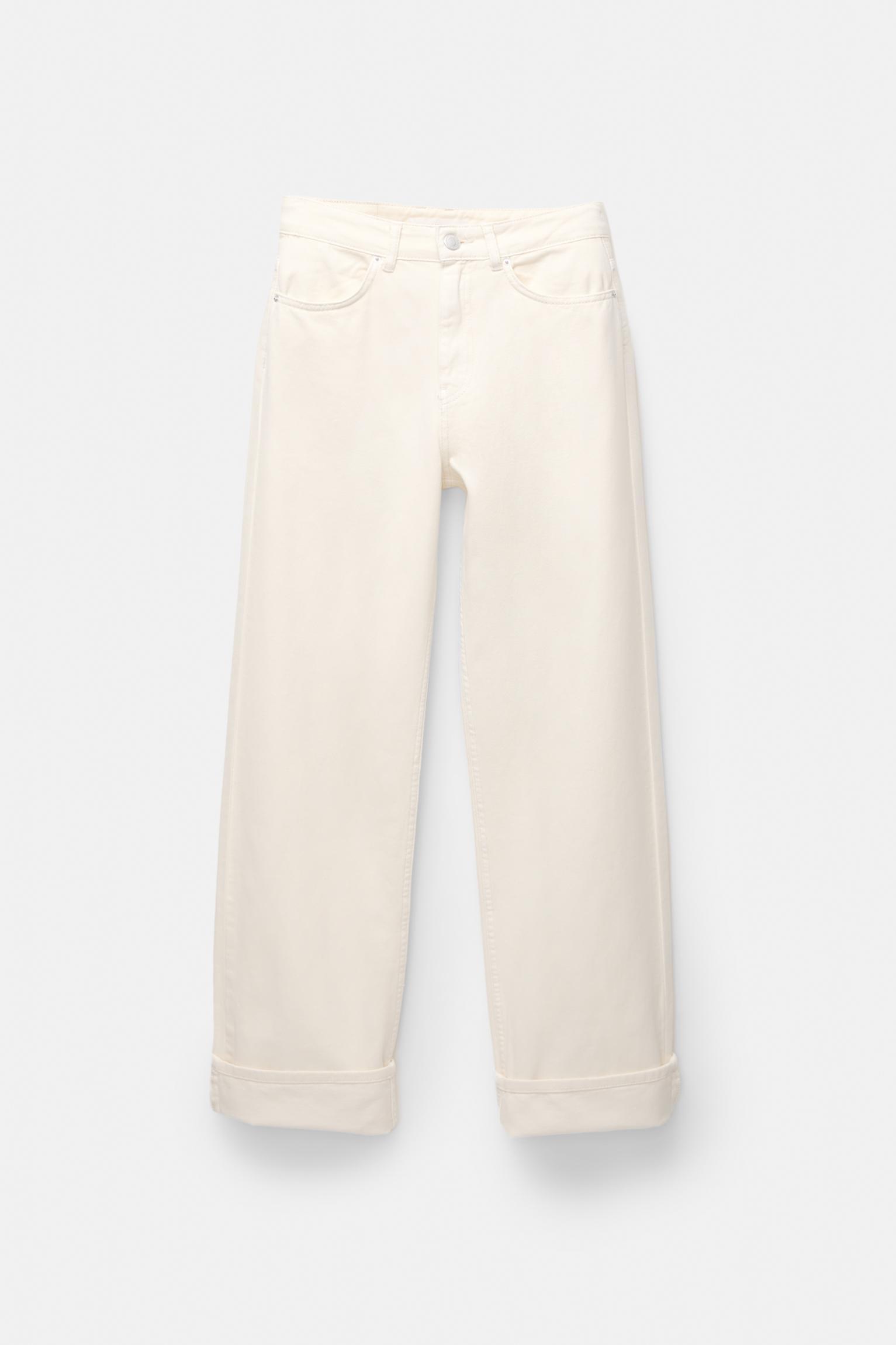 Baggy jeans with turn-up hems Product Image
