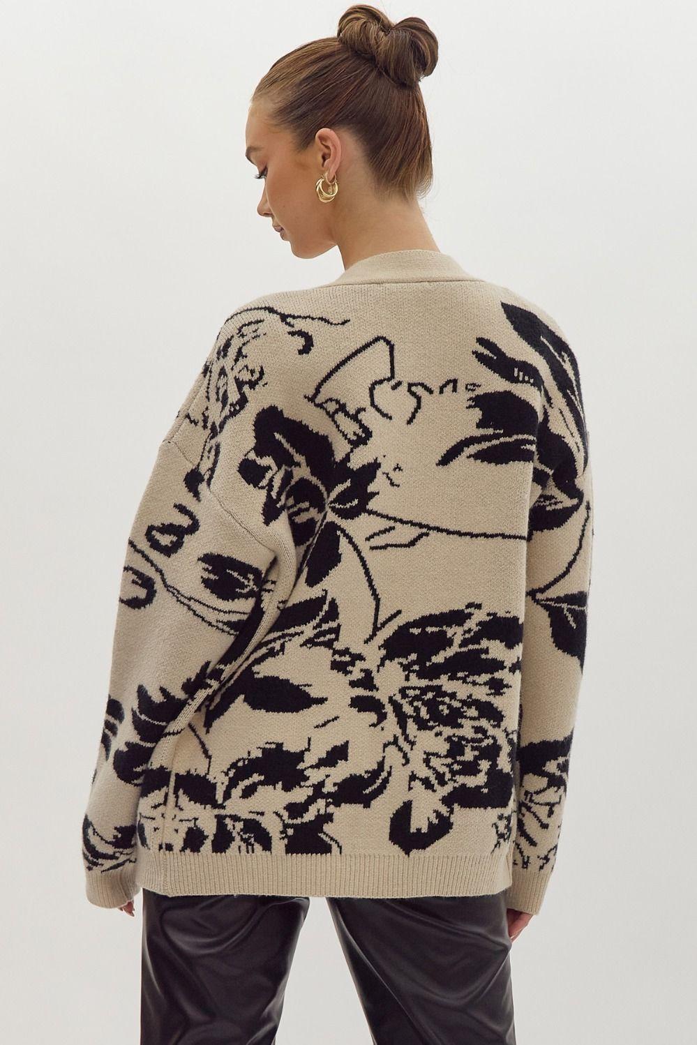 Trying Your Best Floral Cardigan Product Image