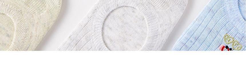 Embroidered No Show Socks Set Product Image