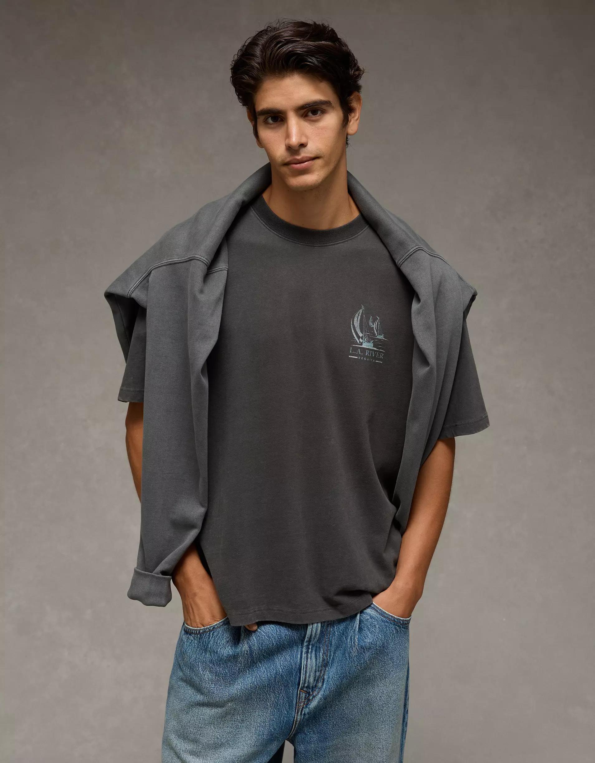 AE Boxy Destination Graphic T-Shirt Product Image