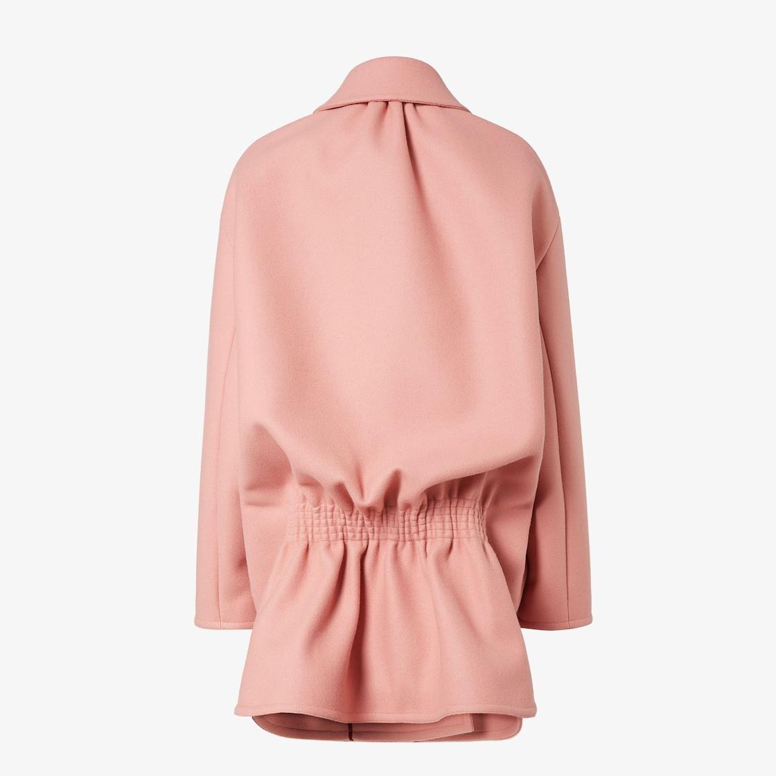 CoatPink wool parka Product Image