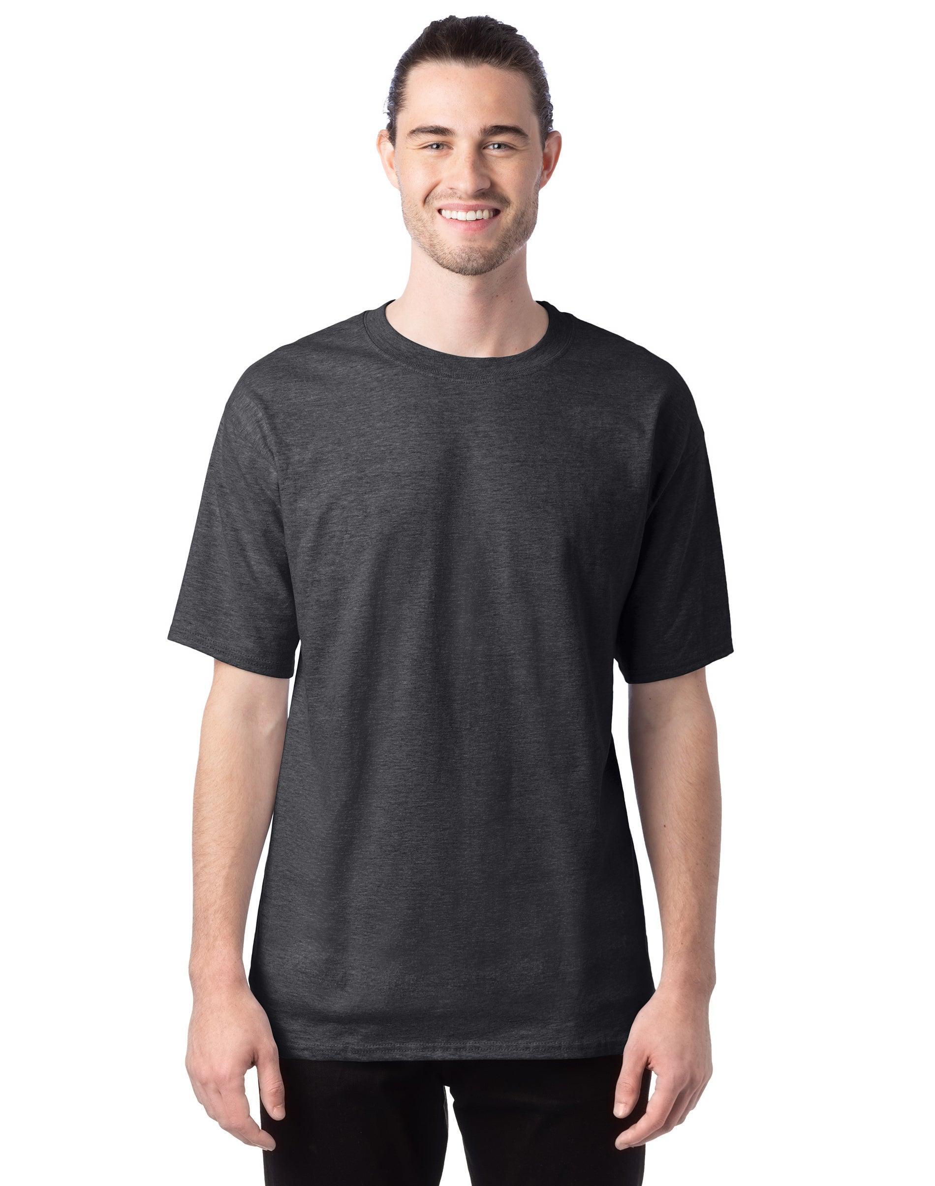 Hanes Beefy-T Unisex Heavyweight Cotton T-Shirt (Big & Tall Sizes Available) Smoke Gray 2XL Product Image