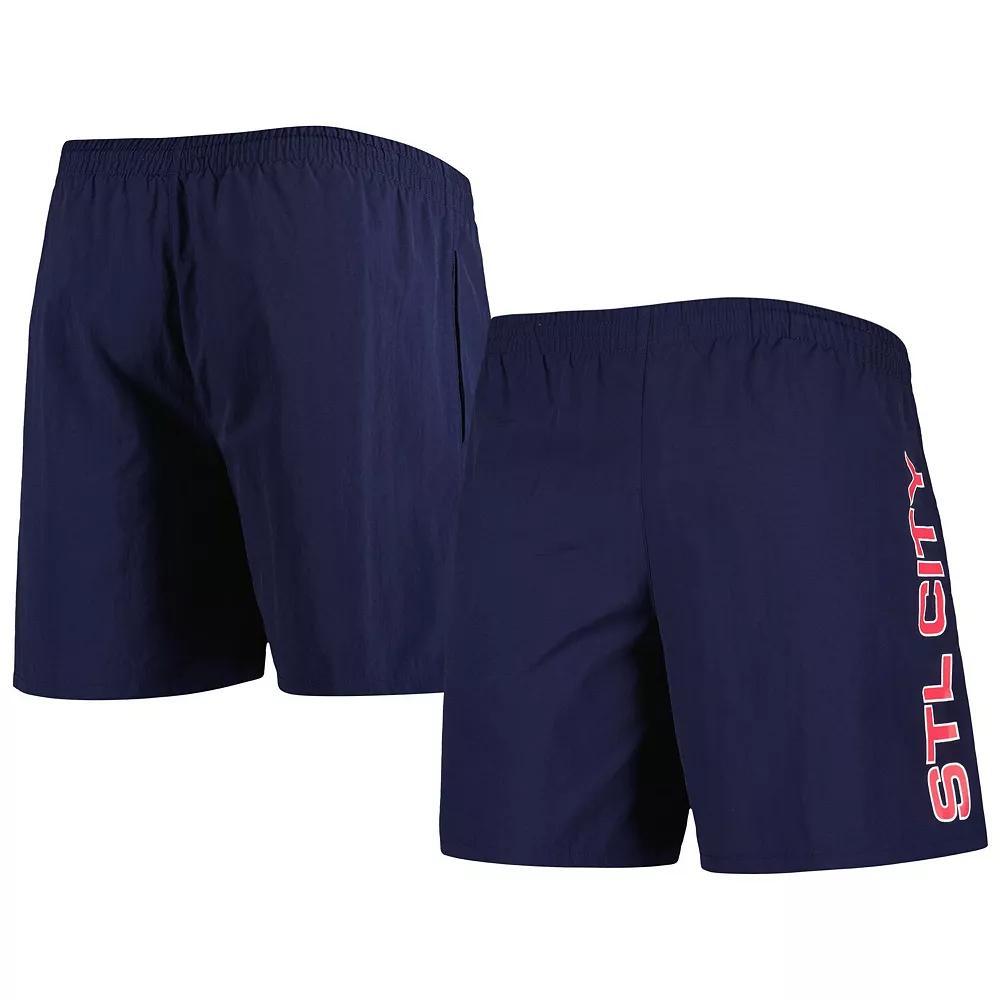 Men's Mitchell & Ness Navy St. Louis City SC Heritage Woven Shorts,  Product Image