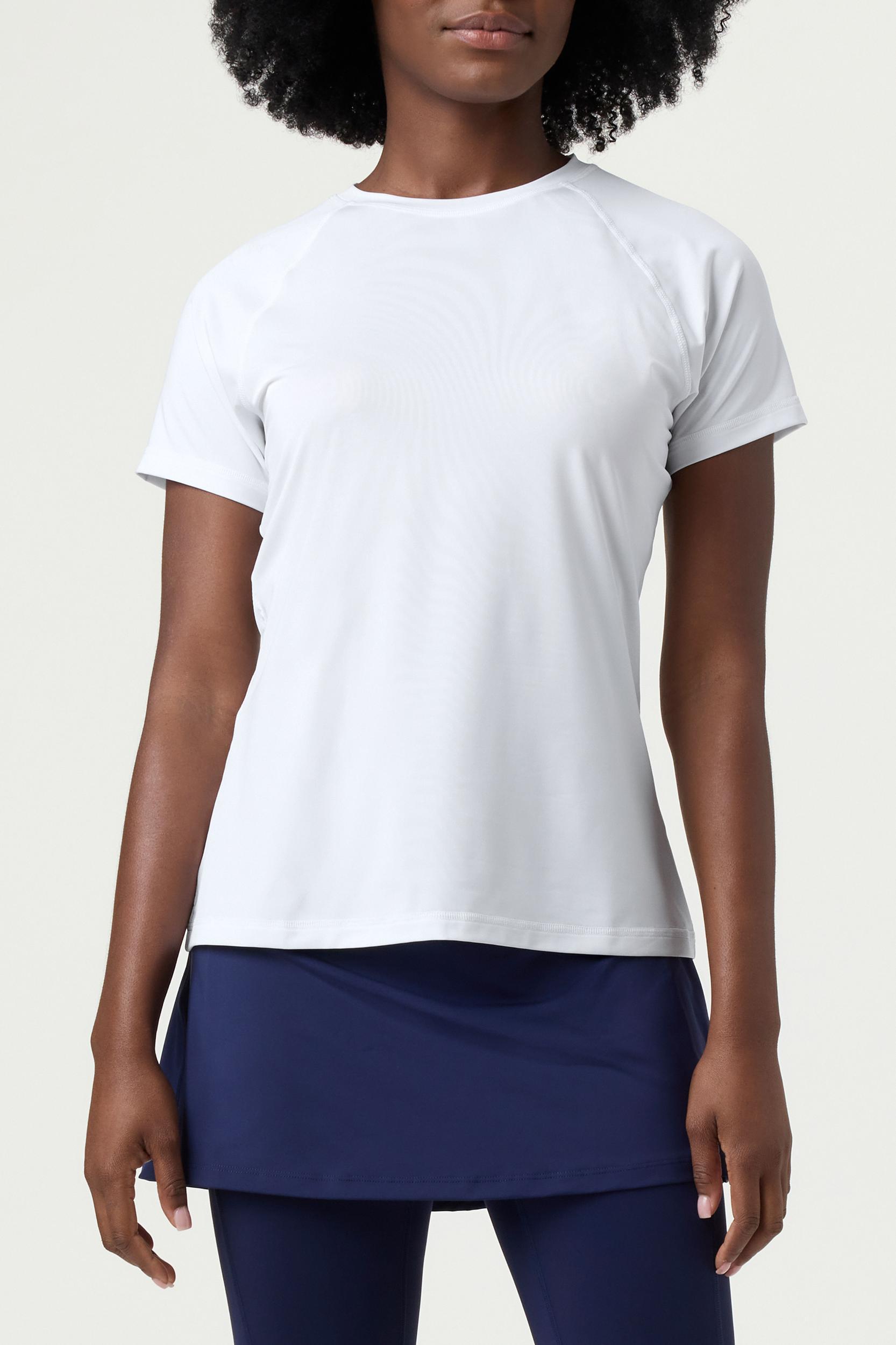 Short Sleeve Mesh Back Top Product Image