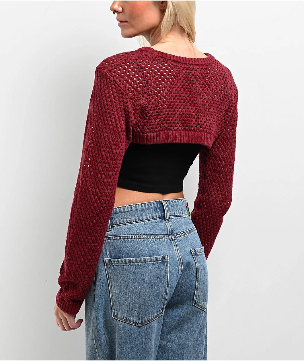 Empyre Shan Red Shrug Sweater Product Image