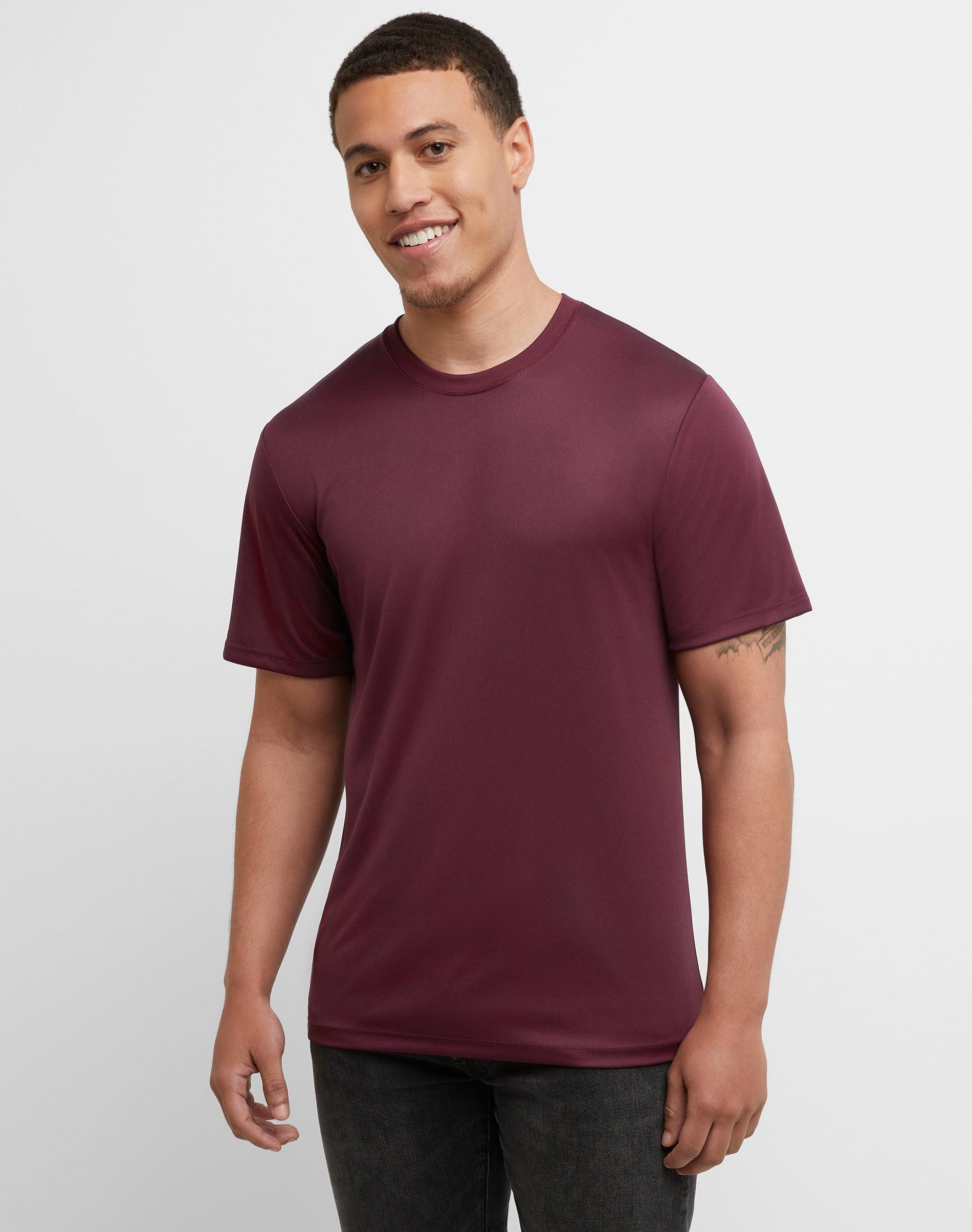 Men's Hanes® Sport Cool DRI 2-Pack Performance T-Shirt, Size: XL, Deep Red Product Image