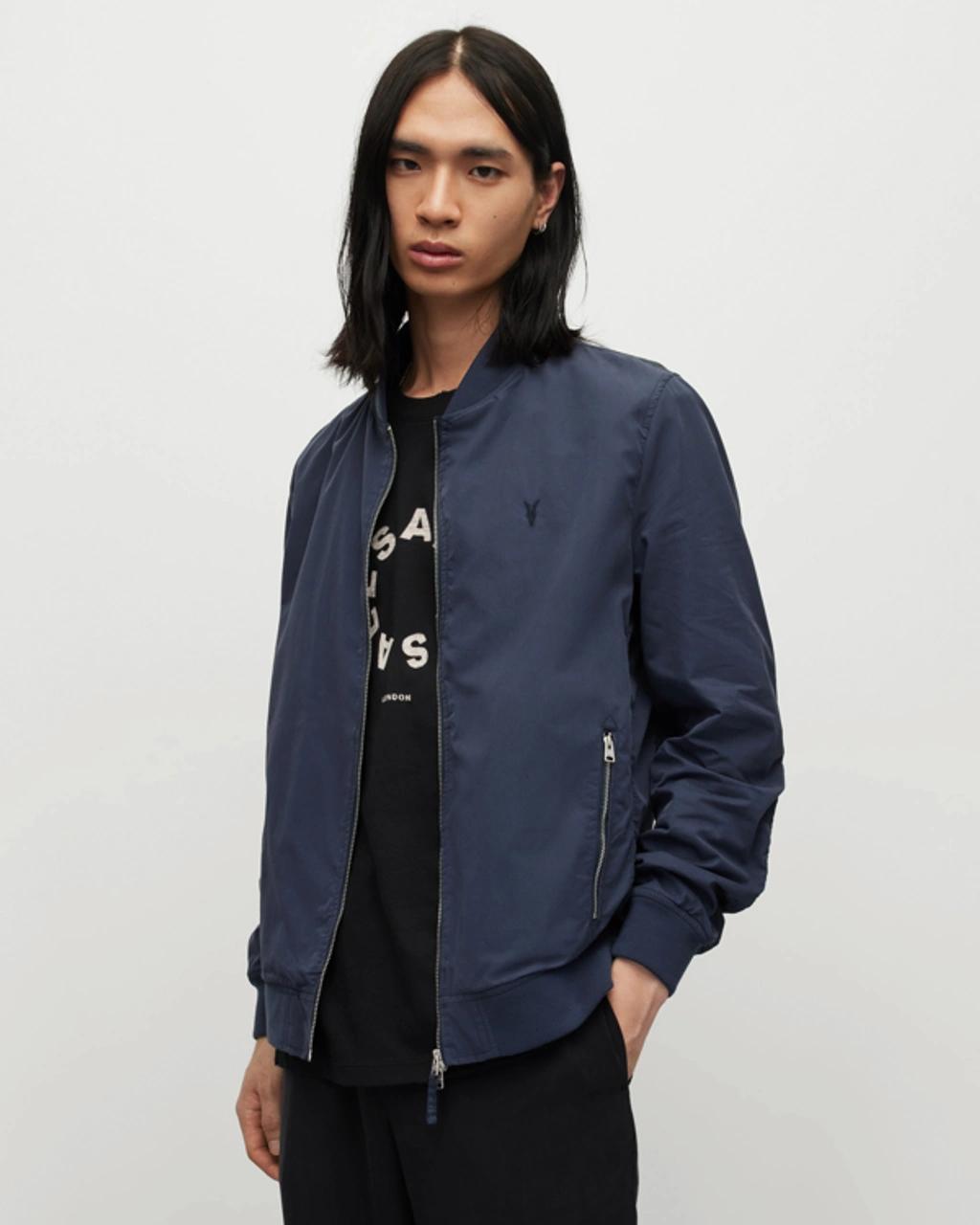 ALLSAINTS Bassett Bomber Jacket In Command Blue Product Image