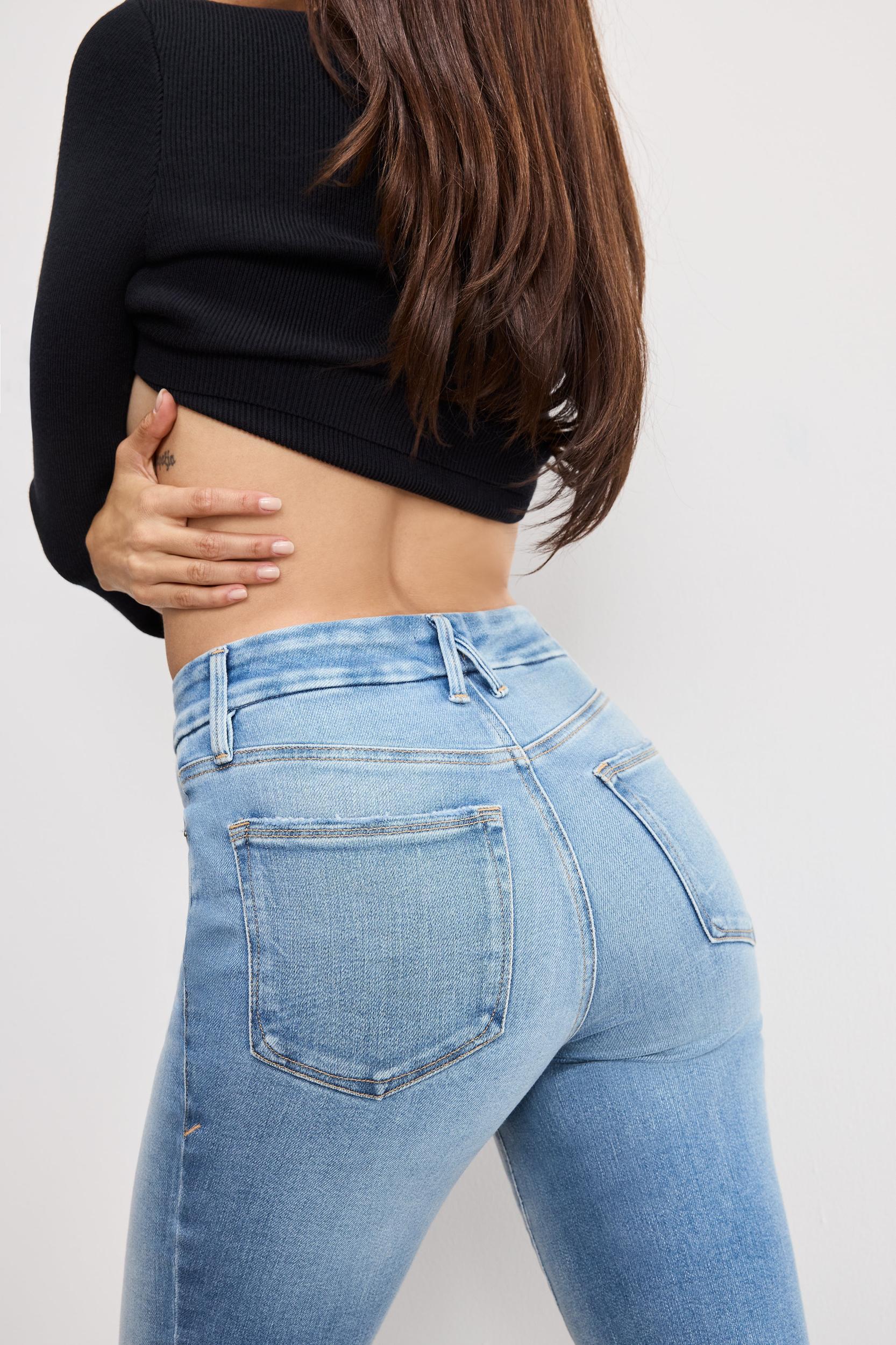 SOFT TECH GOOD LEGS FLARE JEANS | INDIGO995 Product Image