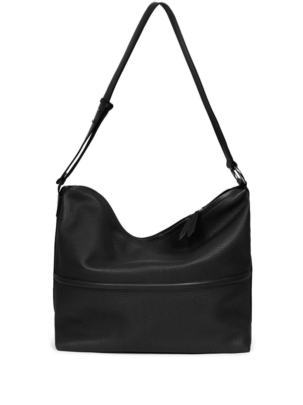 DRIES VAN NOTEN Leather Shoulder Bag In Black Product Image