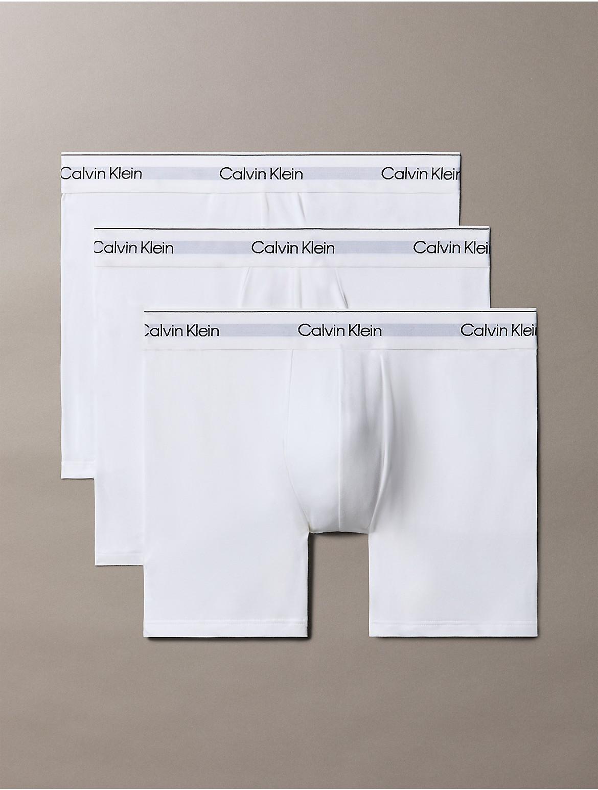 Calvin Klein Mens Icon Cotton Stretch 3-Pack Boxer Brief - Black Product Image