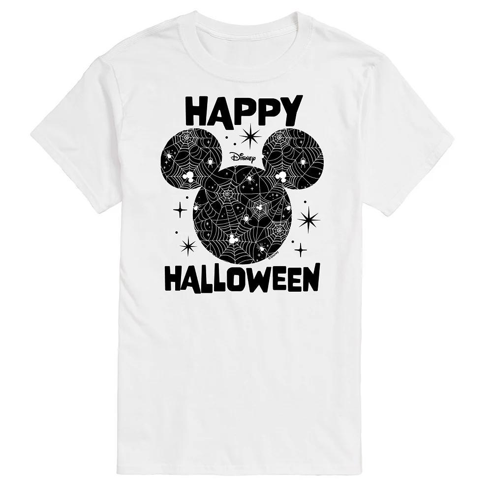 Disney's Mickey Mouse & Friends Big & Tall Happy Halloween Silhoette Graphic Tee, Men's, Size: 6XB, White Product Image