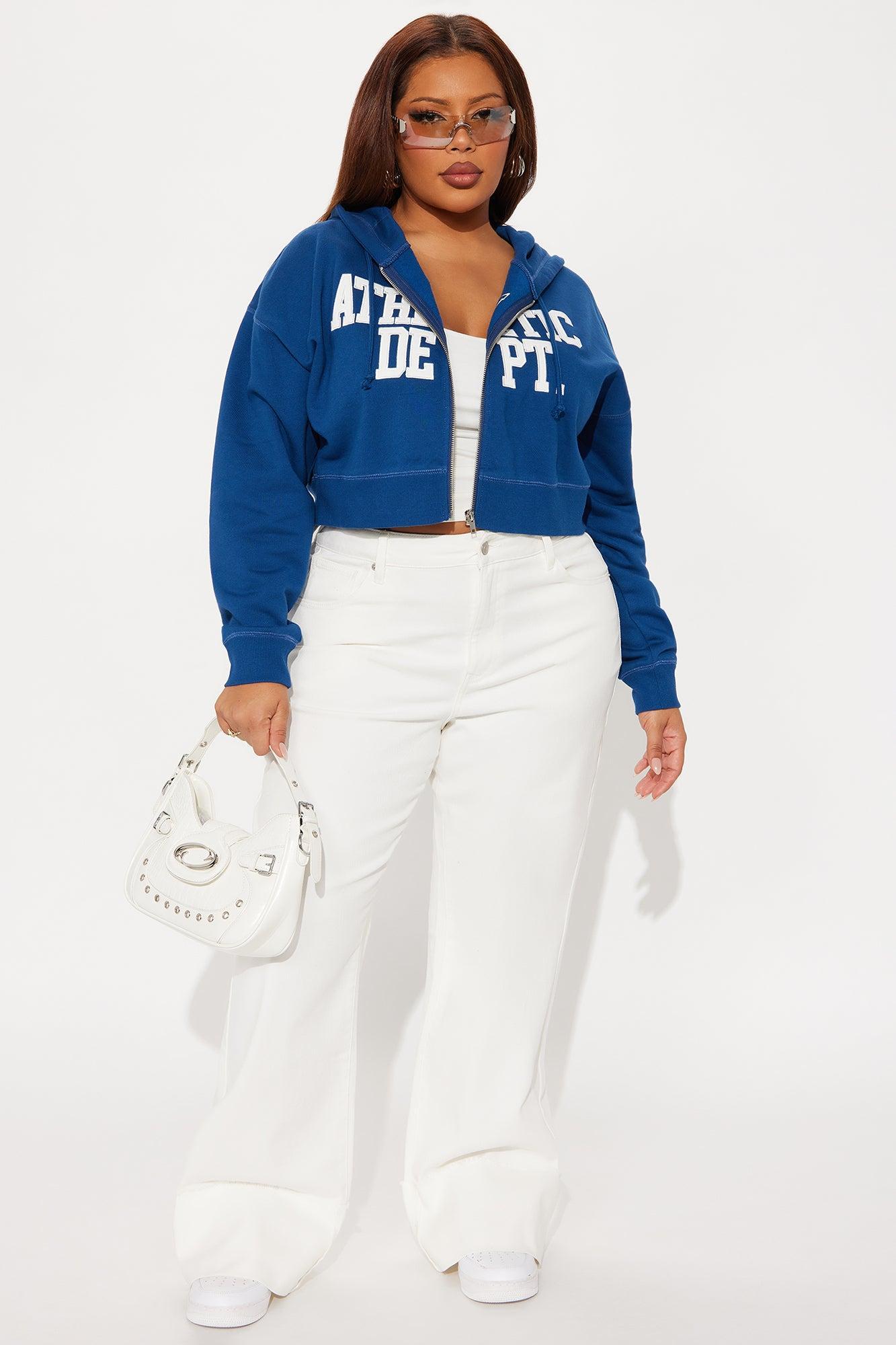 Athletic Dept Zip Up Hoodie - Navy Female Product Image