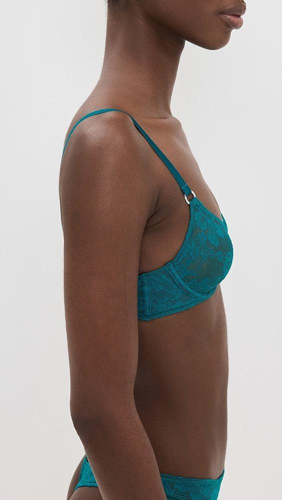 Fleur du Mal Fuller Cup Le Stretch Lace Demi Bra | Shopbop Product Image