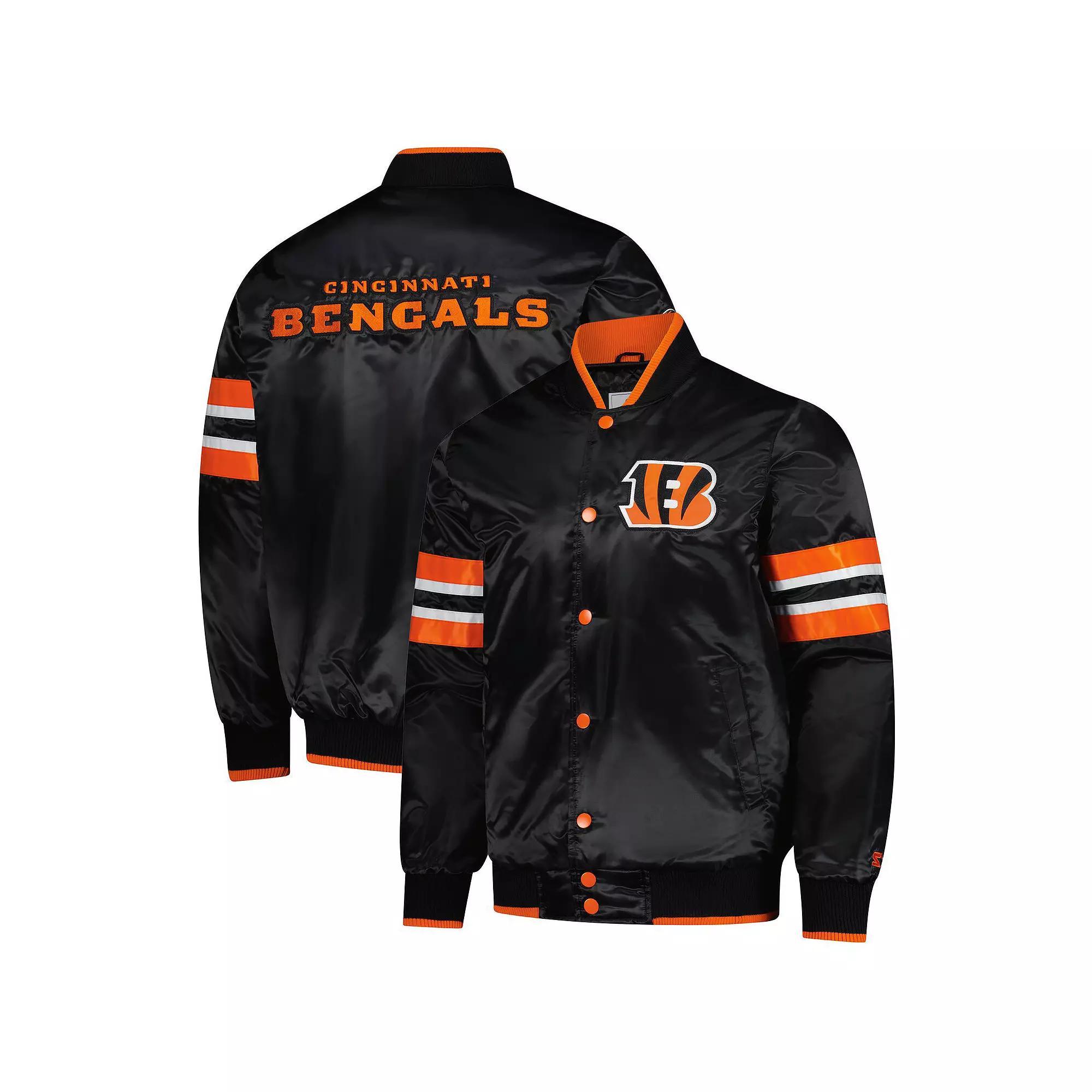 Mens Starter Cincinnati Bengals Scout I Full-Snap Varsity Jacket Product Image