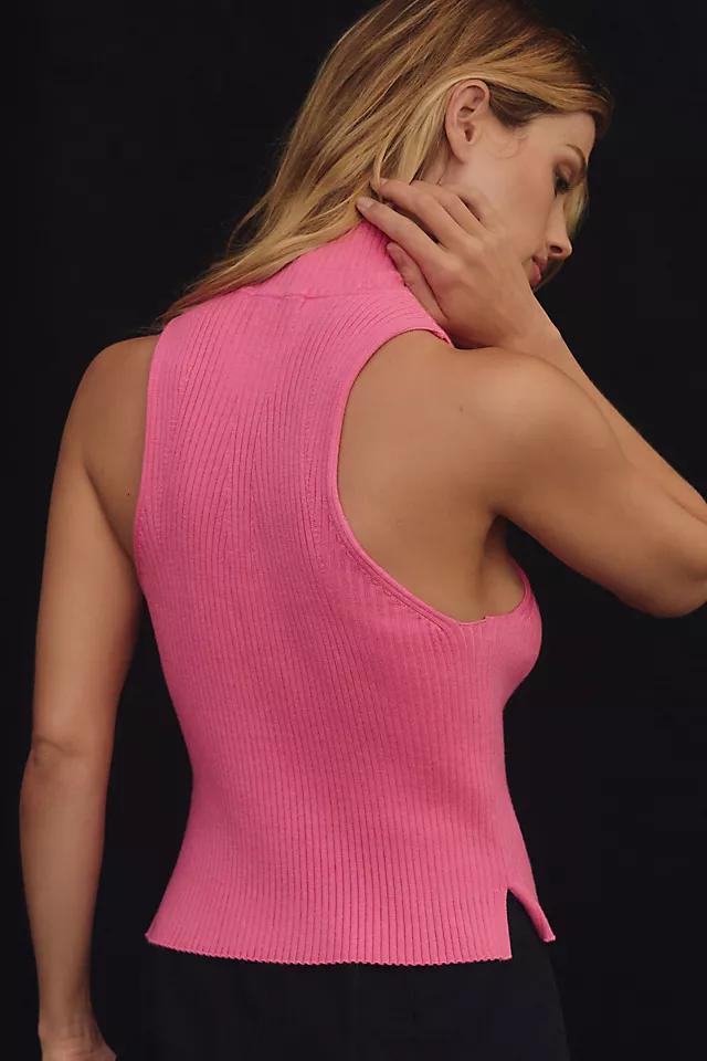 Pilcro High-Neck Ribbed Sweater Tank Product Image