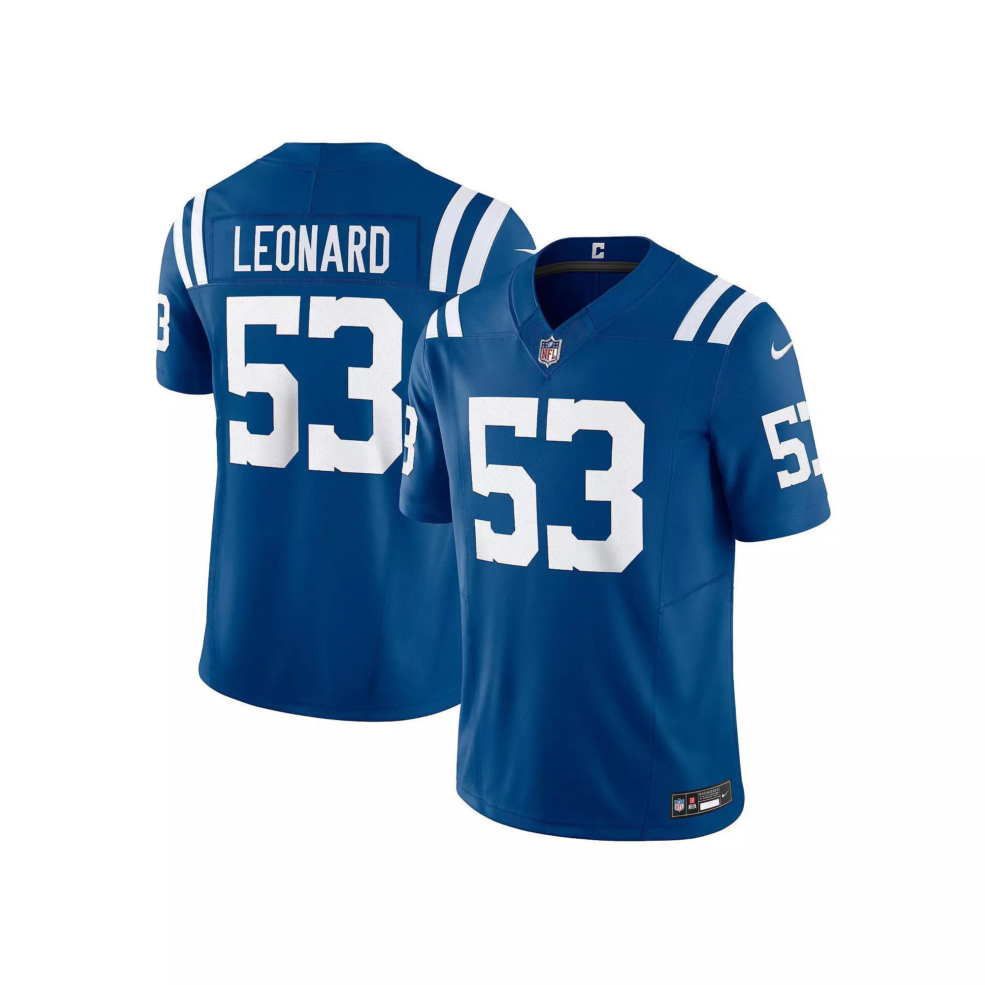 Men's Nike Shaquille Leonard Royal Indianapolis Colts Vapor F.U.S.E. Limited  Jersey, Size: 2XL, Blue Product Image