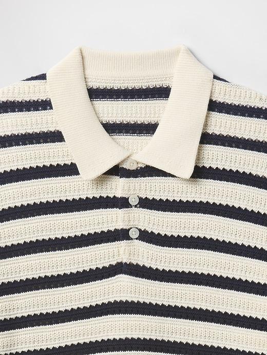 Sweater Polo Shirt Product Image