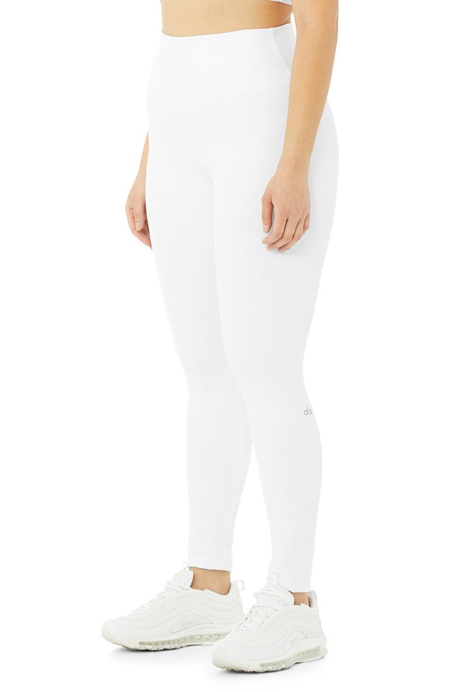 High-Waist Airbrush Legging - White Product Image