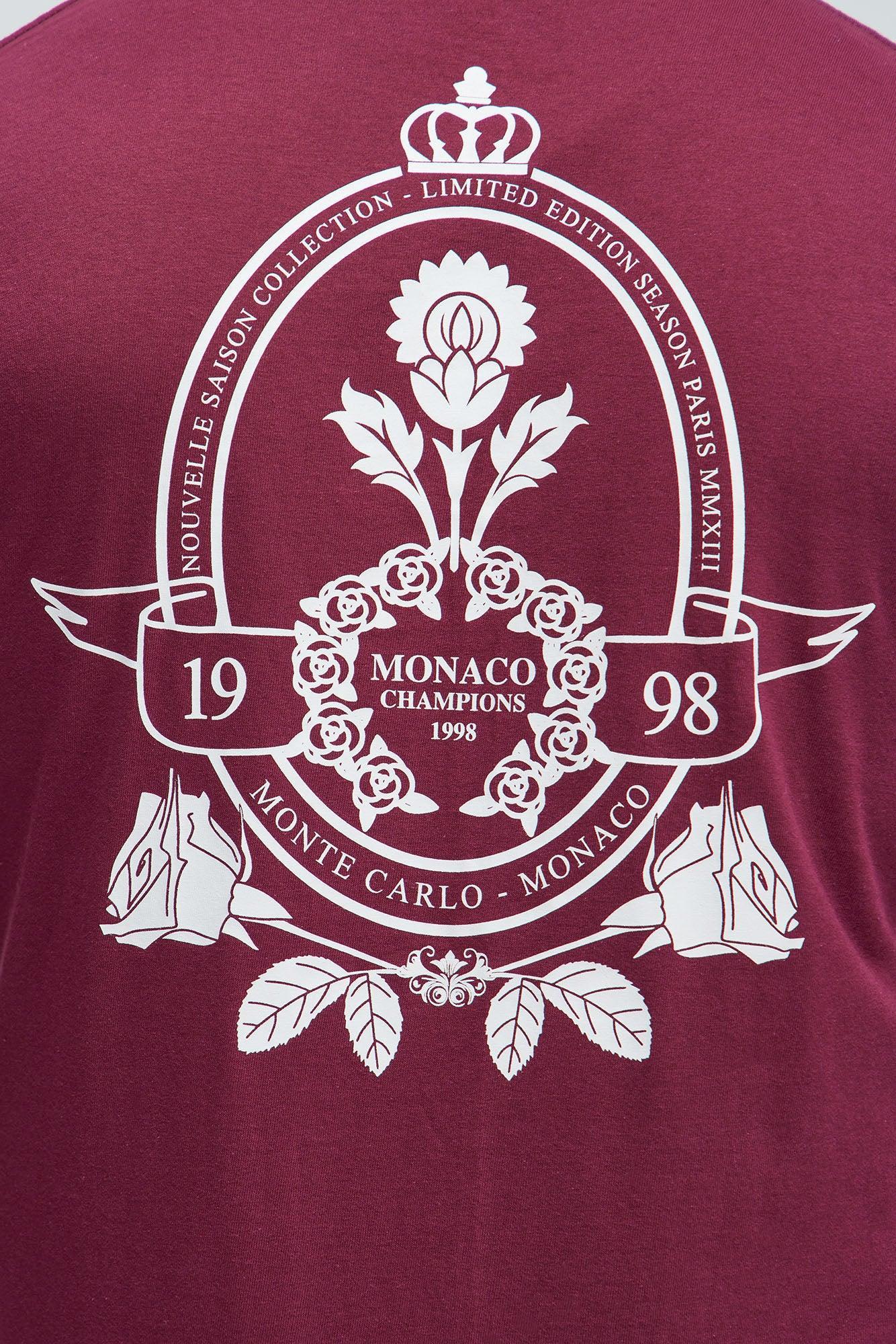 Monte Carlo 1998 Short Sleeve Tee - Burgundy Product Image