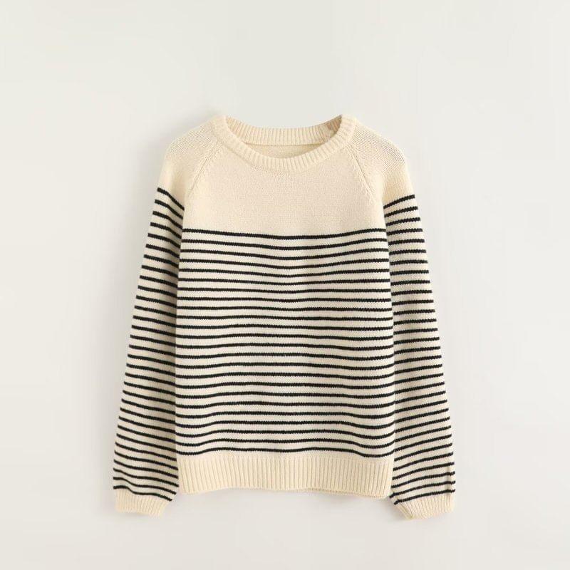 Crewneck Striped Sweater Product Image