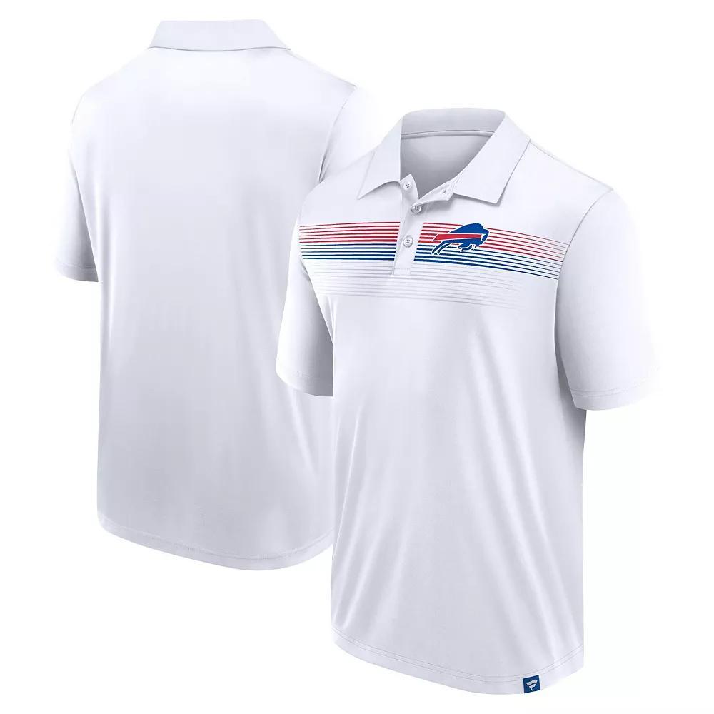 Men's Fanatics White Buffalo Bills Victory For Us Interlock Polo,  Product Image