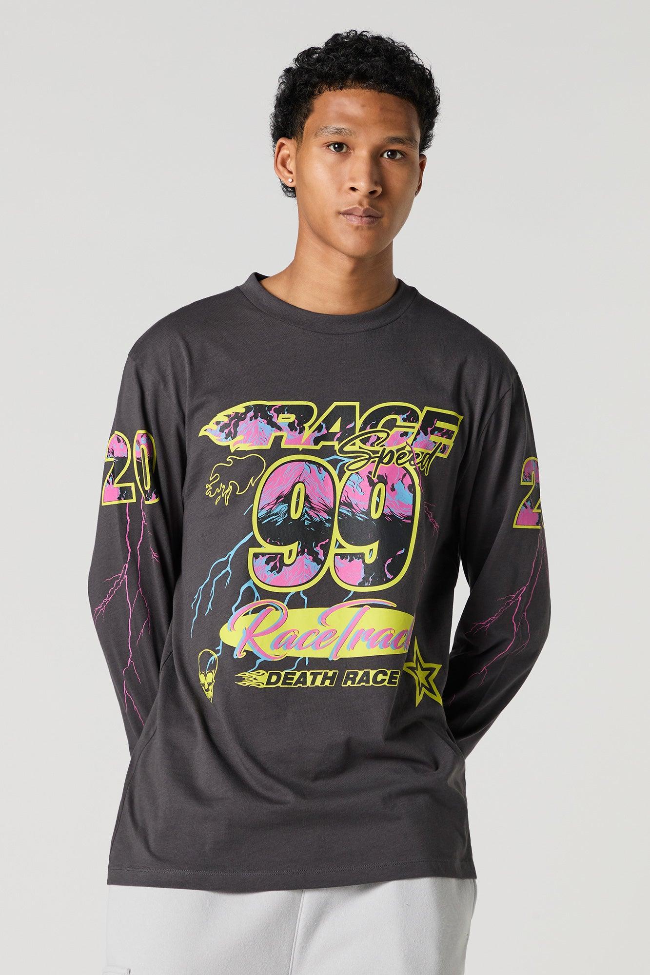 Race Graphic Long Sleeve Top Male Product Image