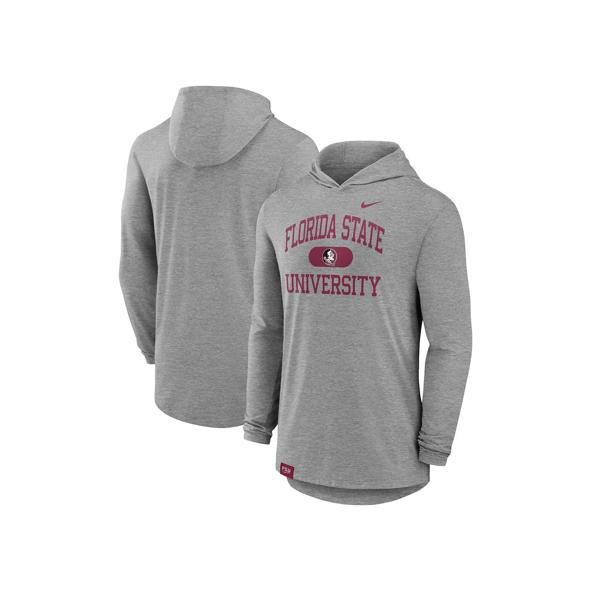 Florida State Seminoles Blitz Nike Men's Dri-FIT College Long-Sleeve Hooded T-Shirt Product Image