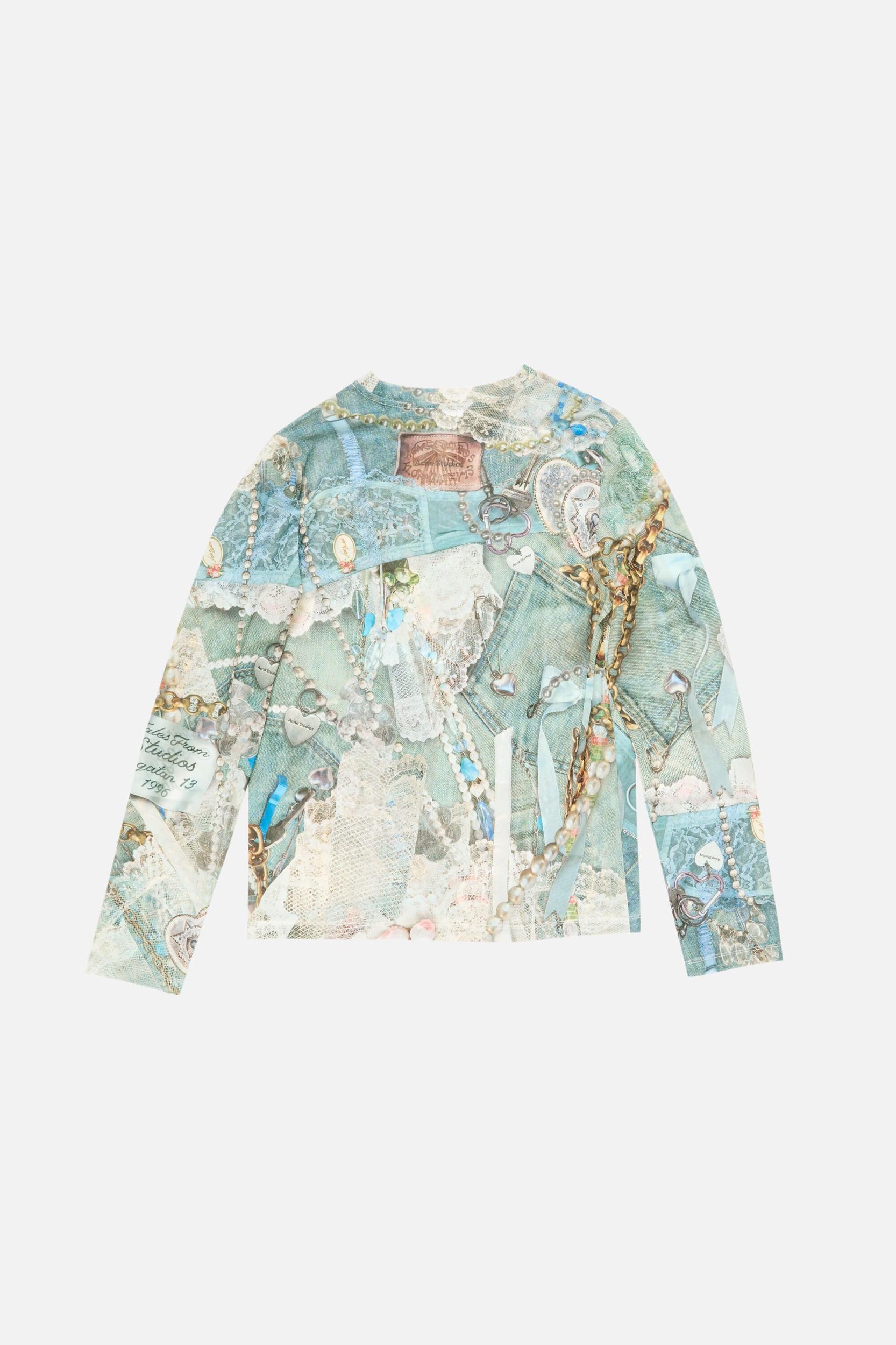 Long sleeve print t-shirt Product Image