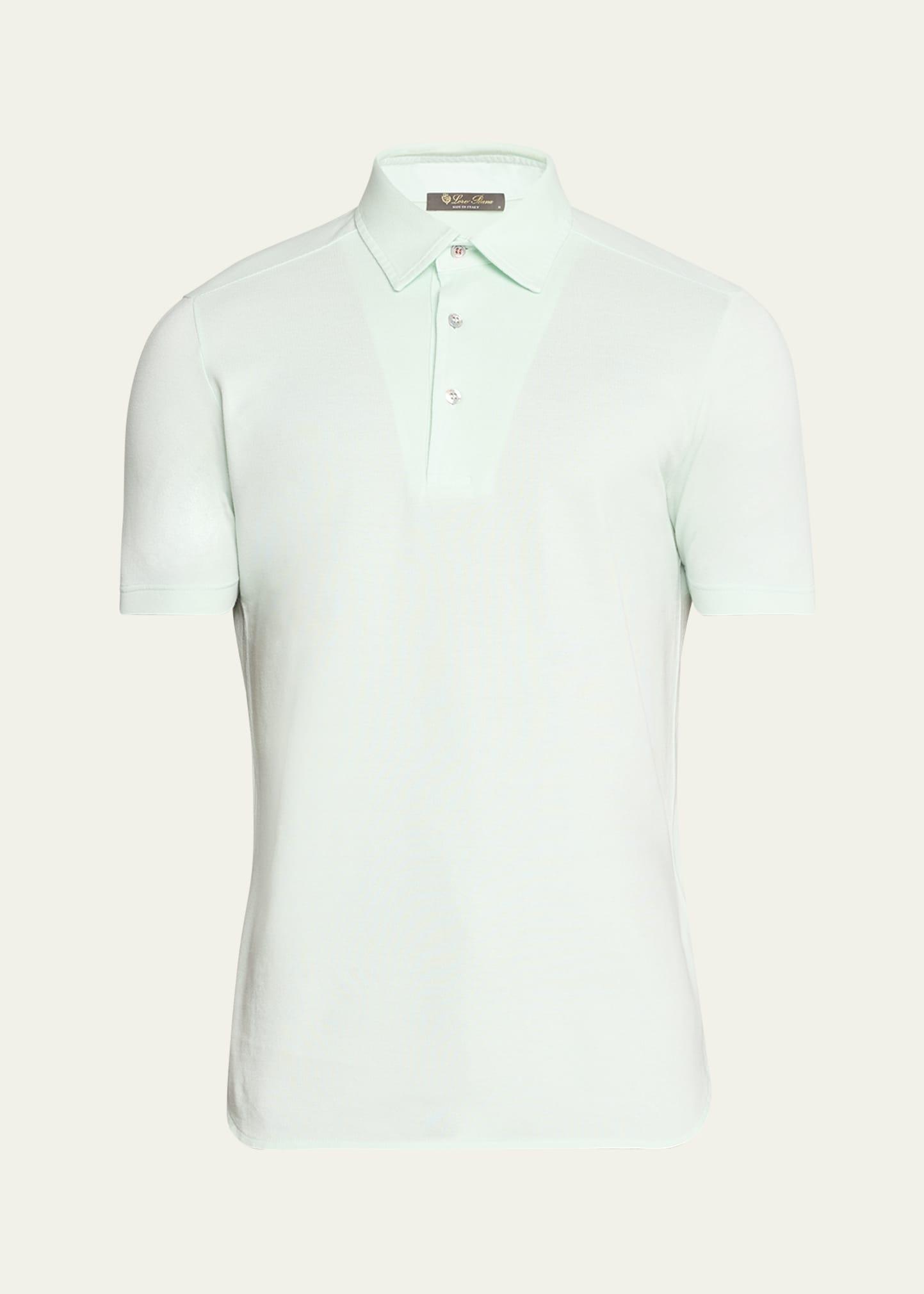 Men's Cotton Pique Polo Shirt Product Image