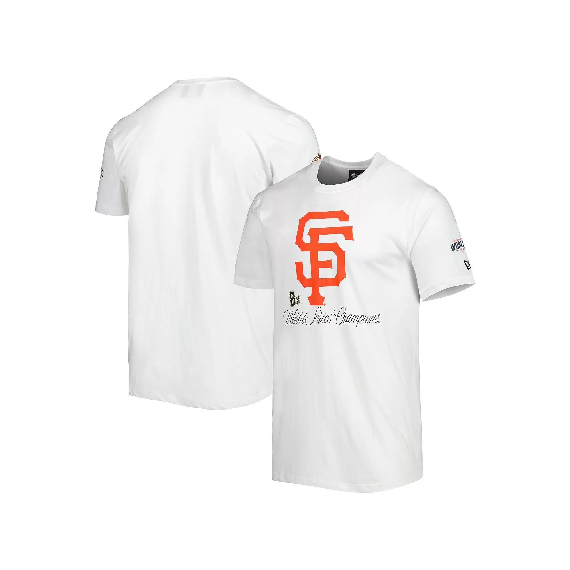 Men's New Era White San Francisco Giants Historical Championship T-Shirt, Size: Large Product Image
