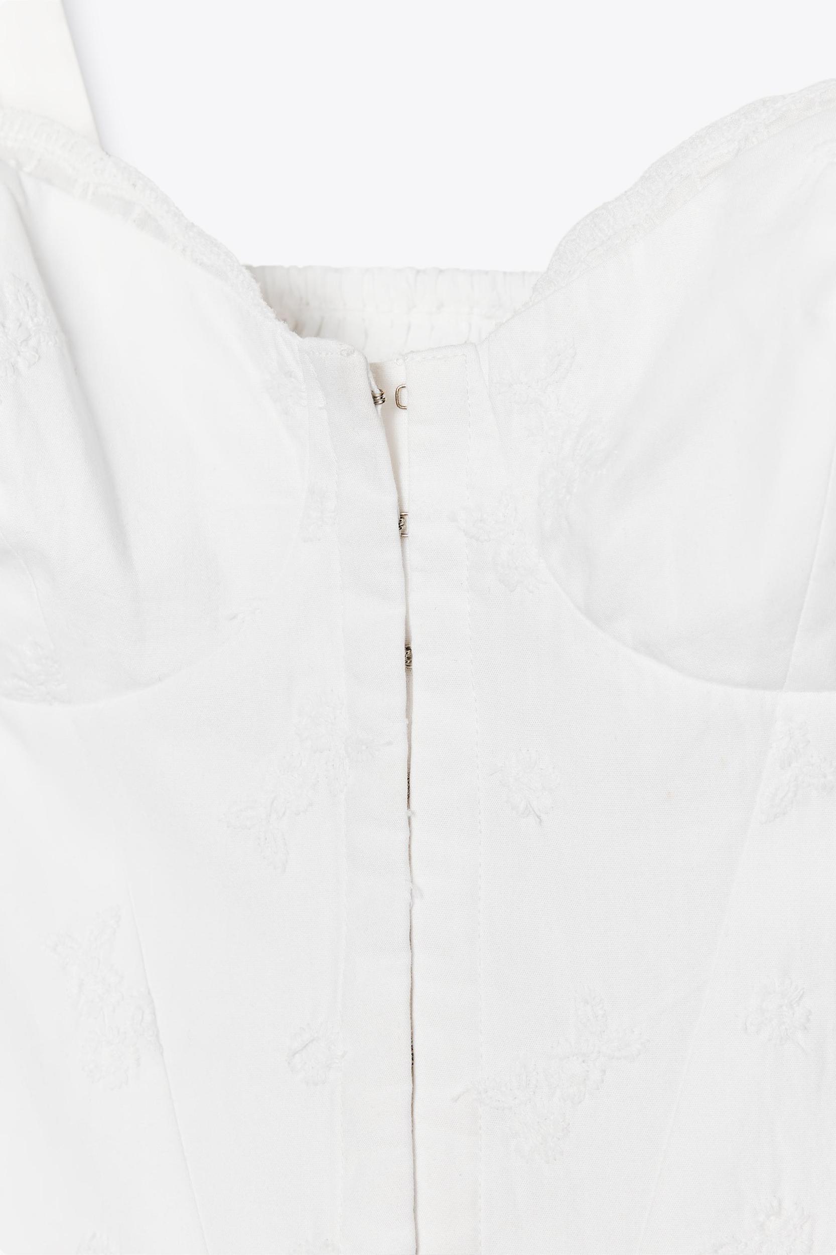 EMBROIDERED CORSET TOP Product Image