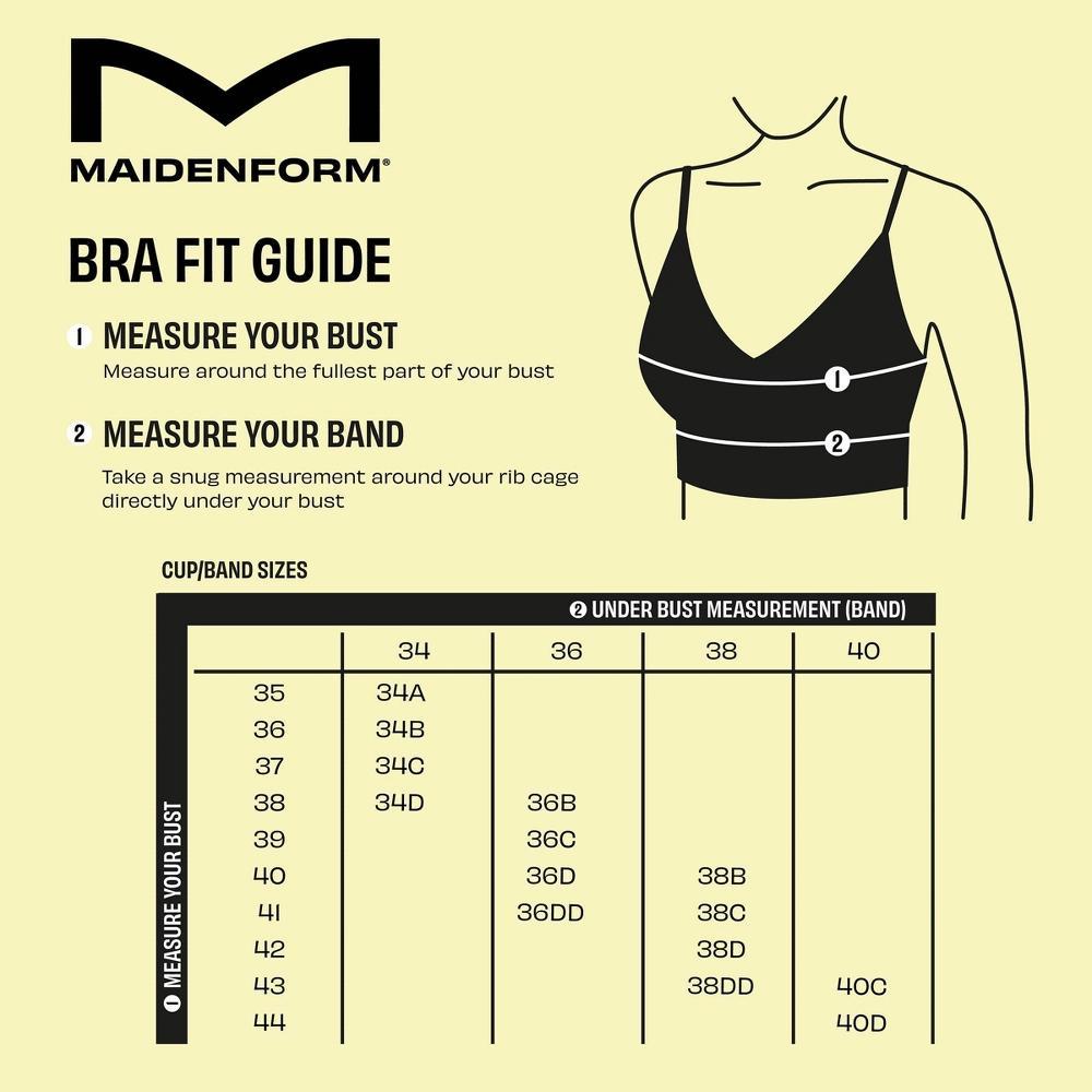 Maidenform Self Expressions Womens Multiway Push-Up Bra SE1102 - Black 40D Product Image