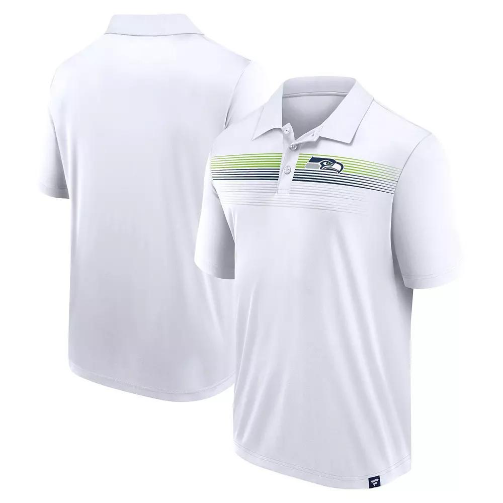Men's Fanatics White Seattle Seahawks Big & Tall Sublimated Polo,  Product Image
