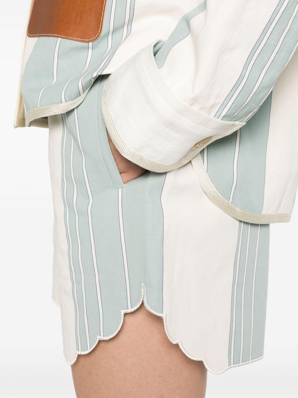 striped bermuda shorts  Product Image