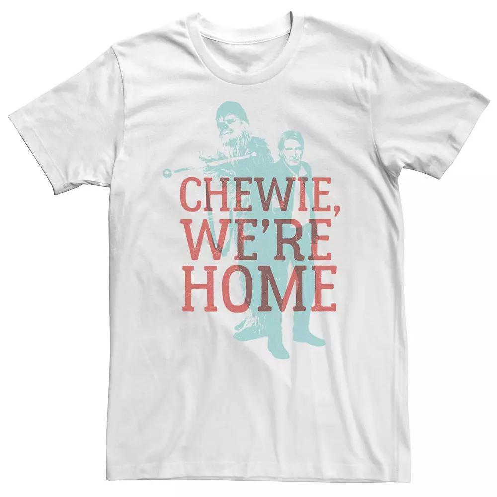 Big & Tall Chewie Han Overlay Star Wars Tee, Men's,  Product Image