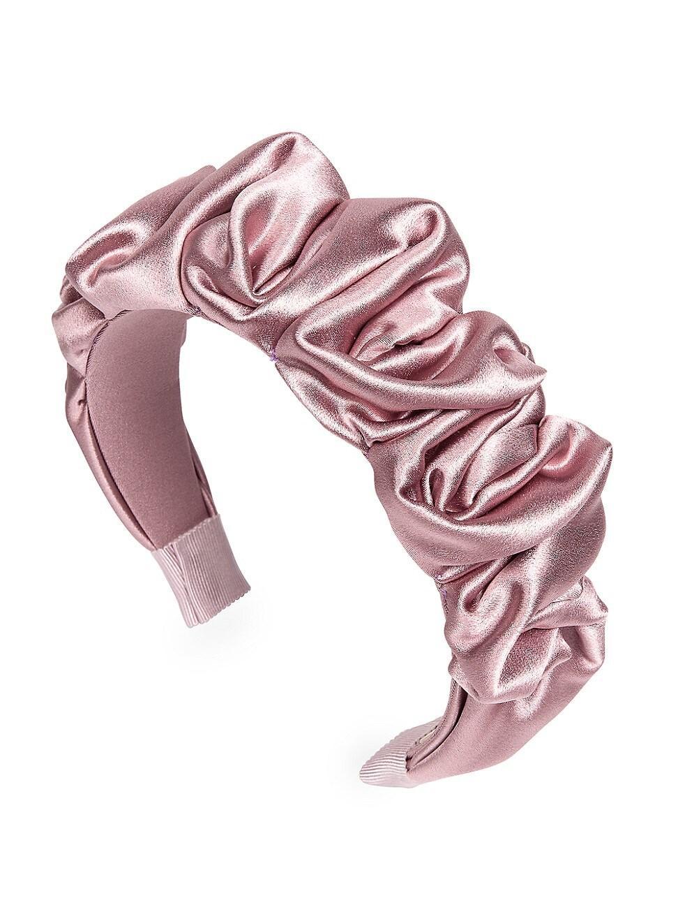 Womens Amelia Gathered Crepe-Back Satin Headband Product Image