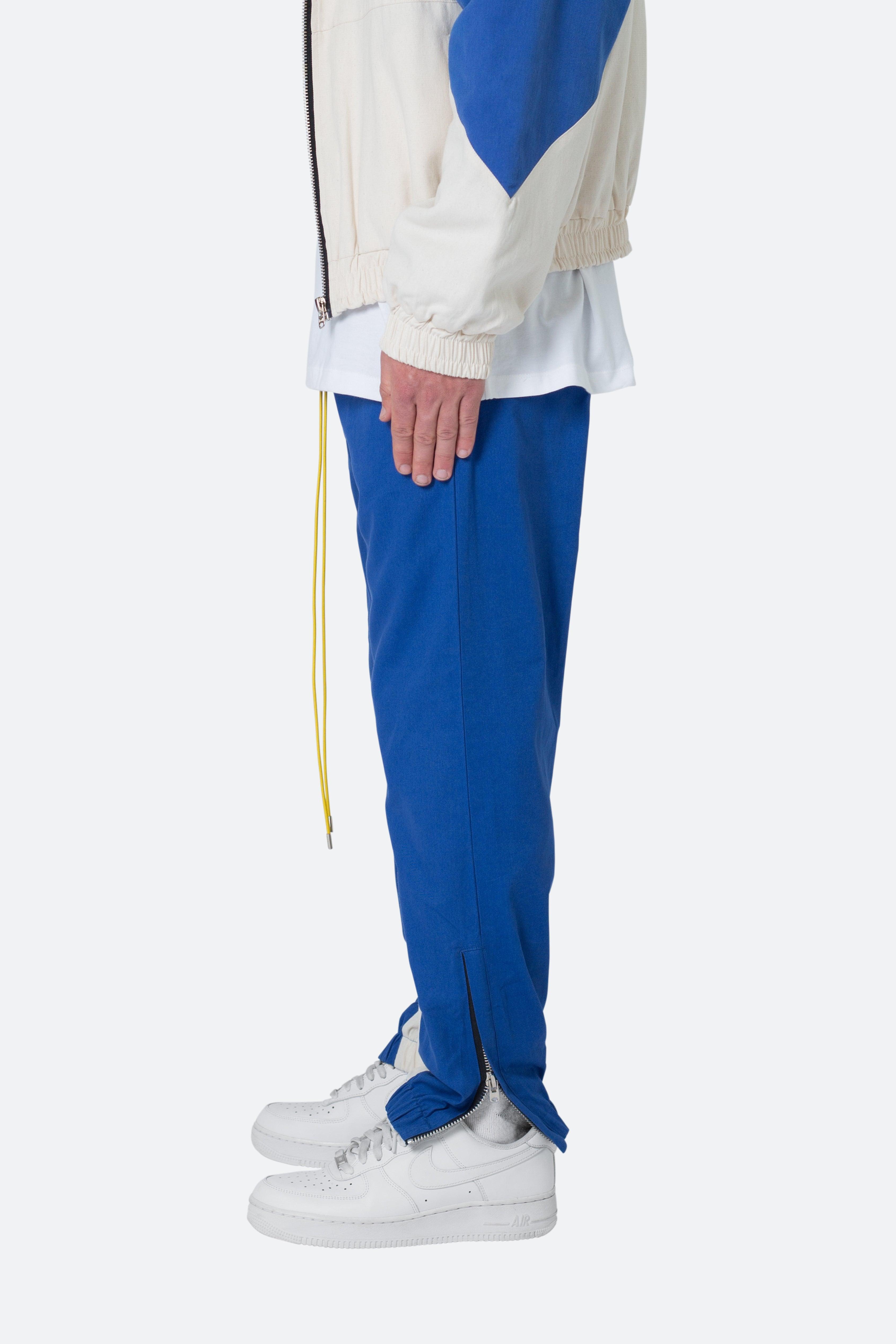 Twill Racing Pants - Blue/Natural Product Image