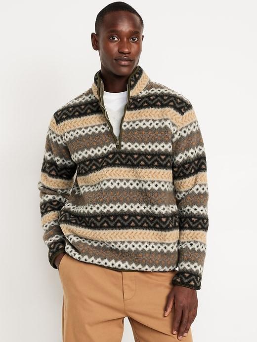 Sherpa Fair Isle Quarter Zip Product Image